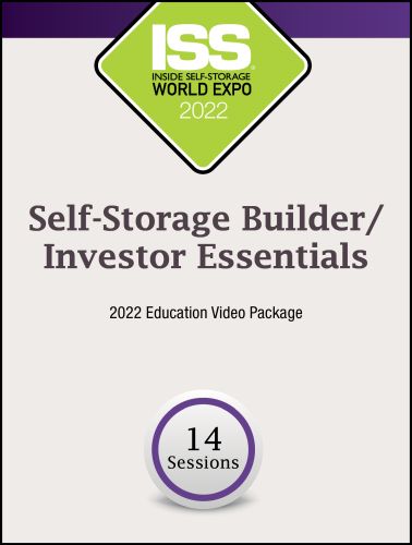 Self-Storage Builder/Investor Essentials 2022 Education Video Package